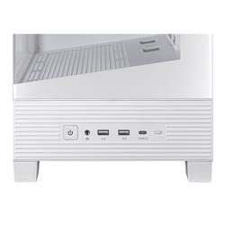 ASUS A31 ATX Mid-Tower Gaming Case, Dual-sided tempered glass, White