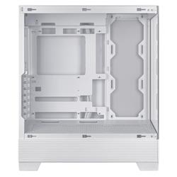 ASUS A31 ATX Mid-Tower Gaming Case, Dual-sided tempered glass, White