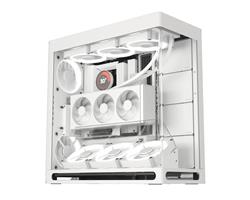HAVN HS 420 VGPU Dual-Chamber Mid Tower PC Case ATX, White