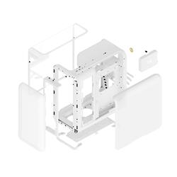 HYTE X50 X50 Mid Tower snow white