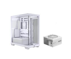 CORSAIR 3500X Case, White + RM850e White PSU