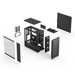 Fractal Design Epoch Black - Verre trempé teinté clair - Débit d'air é