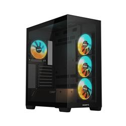 GIGABYTE C500 PANORAMIC STEALTH PC Case, Black