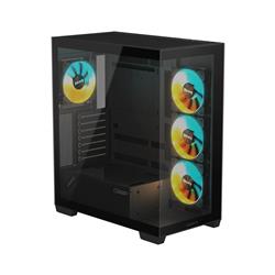 GIGABYTE C500 PANORAMIC STEALTH PC Case, Black