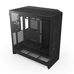 NZXT H9 Flow Dual-Chamber ATX Mid Tower Chassis - All Black