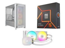 CORSAIR FRAME 4000D RS ARGB Case + NAUTILUS 240 RS ARGB AIO + AMD Ryzen 5 7600X CPU