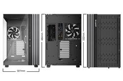be quiet! LIGHT BASE 900 FX Full Tower Case, 4 Pre-installed ARGB Fans, Black