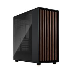 FRACTAL DESIGN North XL EATX ATX mATX Mid Tower PC Case - Charcoal Black Chassis with Walnut Front and Dark Tinted TG Side Pane