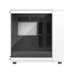 FRACTAL DESIGN North XL EATX ATX mATX Mid Tower PC Case - Chalk White Chassis with Oak Front and Clear TG Side Panel