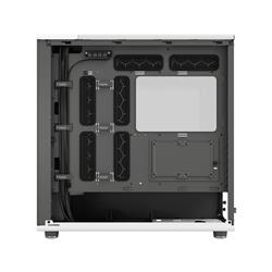 FRACTAL DESIGN North XL EATX ATX mATX Mid Tower PC Case - Chalk White Chassis with Oak Front and Clear TG Side Panel