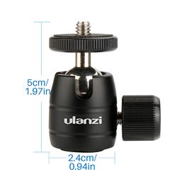 Ulanzi U-30 Mini Ball Head with 1/4 Screw Hole, Black (U-30)