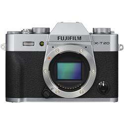 FUJIFILM X-T20 Mirrorless Digital Camera (Body Only, Silver) | 24.3MP APS-C X-Trans CMOS III Sensor | X-Processor Pro Image Pro