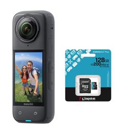 Insta360 X4 Action Camera + Kingston Canvas Go Plus 128GB