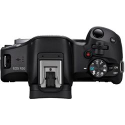 Canon EOS R50 (Black) with RF-S18-45mm IS STM Lens | Mirrorless Camera