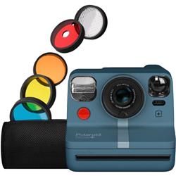 Polaroid Now+ i-Type Instant Camera w/ Bonus Lens (Calm Blue Gray)