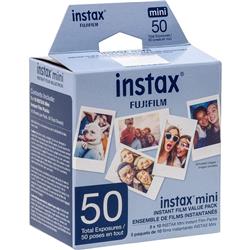 FUJIFILM Instax Mini Instant Film - Single Pack 50 Exposures (White)