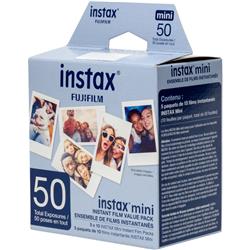 FUJIFILM Instax Mini Instant Film - Single Pack 50 Exposures (White)