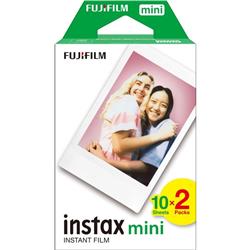 FUJIFILM Instax Mini Instant Film - Twin Pack 20 Exposures (White)