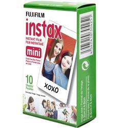 FUJIFILM Instax Mini Instant Film - Single Pack 10 Exposures (White)