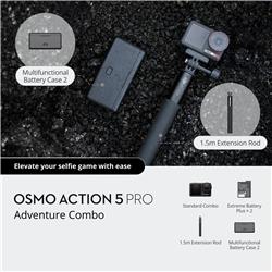 DJI Osmo Action 5 Pro Adventure Combo | 4K/120fps, 155º Ultra-Wide FOV