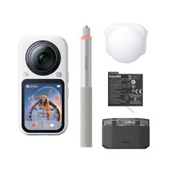 Insta360 X6 Caméra 360° 8K, Pack Essentiel, Blanc