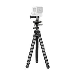 BOWER Xtreme Action Series Flex Tripod for GoPro (Black/Gray)