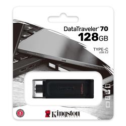 KINGSTON DataTraveler 70 128 Go USB-C 3.2 Gen 1 - Clé USB