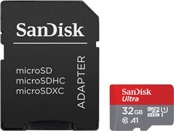 SanDisk Ultra microSD 32GB 120MB/s C10 UHS U1 A1 Card+Adapter Silver