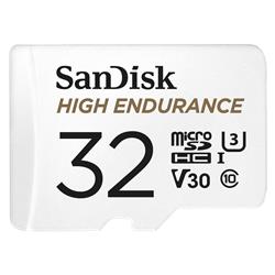 SanDisk High Endurance microSD 32GB 100/40MB/s U3 V30 C10   White