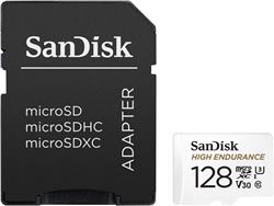 SanDisk High Endurance microSD 128GB 100/40MB/s U3 V30 C10   White