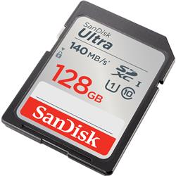 SanDisk Ultra SD 128GB 140MB/s C10 U1 UHS 4x6 Blister  Silver