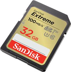 SanDisk Extreme SD 32GB 100/60MB/s RW C10 UHS U3 V30  Gold