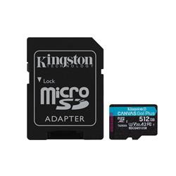 Kingston Canvas Go Plus G4 512GB microSDXC UHS-I U3 A2 V30