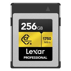 Lexar Professional 256GB CFexpress Type B Memory Card, Up to 1750MB/s Read, Raw 8K Video Recording (LCXEXPR256G-RNENG)