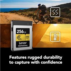 Lexar Professional 256GB CFexpress Type B Memory Card, Up to 1750MB/s Read, Raw 8K Video Recording (LCXEXPR256G-RNENG)