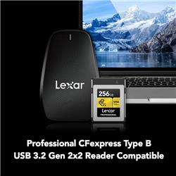 Lexar Professional 256GB CFexpress Type B Memory Card, Up to 1750MB/s Read, Raw 8K Video Recording (LCXEXPR256G-RNENG)