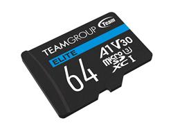 Team Group Elite A1 64GB microSDXC 4K A1 High Speed Flash Memory Card(Open Box)