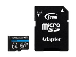 Team Group Elite A1 64GB microSDXC 4K A1 High Speed Flash Memory Card(Open Box)