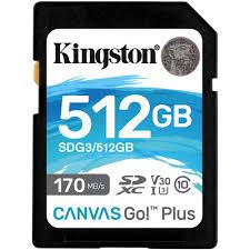 Kingston Canvas GO! Plus  512GB UHS-I Class 10 SDXC