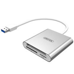 UNITEK USB 3.0 to Multi-In-One Aluminium Card Reader w/USB-C Adaptor