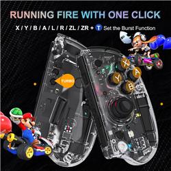 iCan Wireless Bluetooth Switch Joy-con, Transparent.