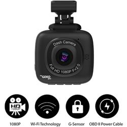 GekoGear Orbit 500 Dash Cam | 1-Channel Dashcam (1080p Full HD Front V