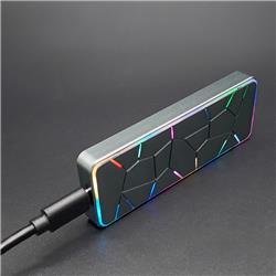 iCAN SS1 Portable RGB NVME M.2 Enclosure , USB 3.1 Gen2, 10Gb/s