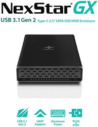 Vantec NexStar Gx USB 3.1 Gen 2 Type-C, 2.5” SATA SSD/HDD Enclosure