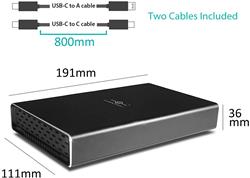 Vantec NexStar Gx USB 3.1 Gen 2 Type-C 3.5" Sata HDD/SSD Enclosure Bla