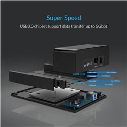 ORICO SuperSpeed USB3.0 HDD & SSD Docking Station for 2.5" & 3.5"(Open Box)