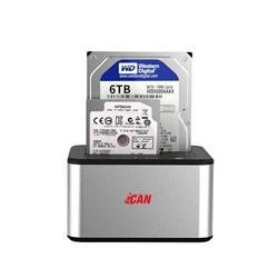 iCAN USB3.0 to SATA Dual HDD/SSD Docking station(Open Box)