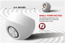 CREATIVE Pebble 2.0 USB Desktop Speakers, White