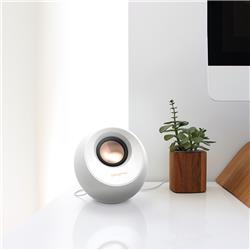 CREATIVE White Pebble V3 Minimalistic 2.0 USB-C Speakers, White