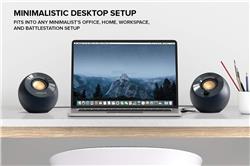 Creative Pebble V2 2.0 USB Powered Desktop Speaker, Black